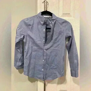 Janie and Jack Boys size 8 Blue Button down long sleeve